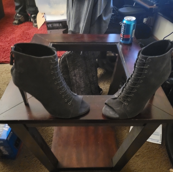 French connection open toe high heels sandal Gray - Picture 6 of 6